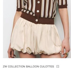 Zara balloon skirt/shorts